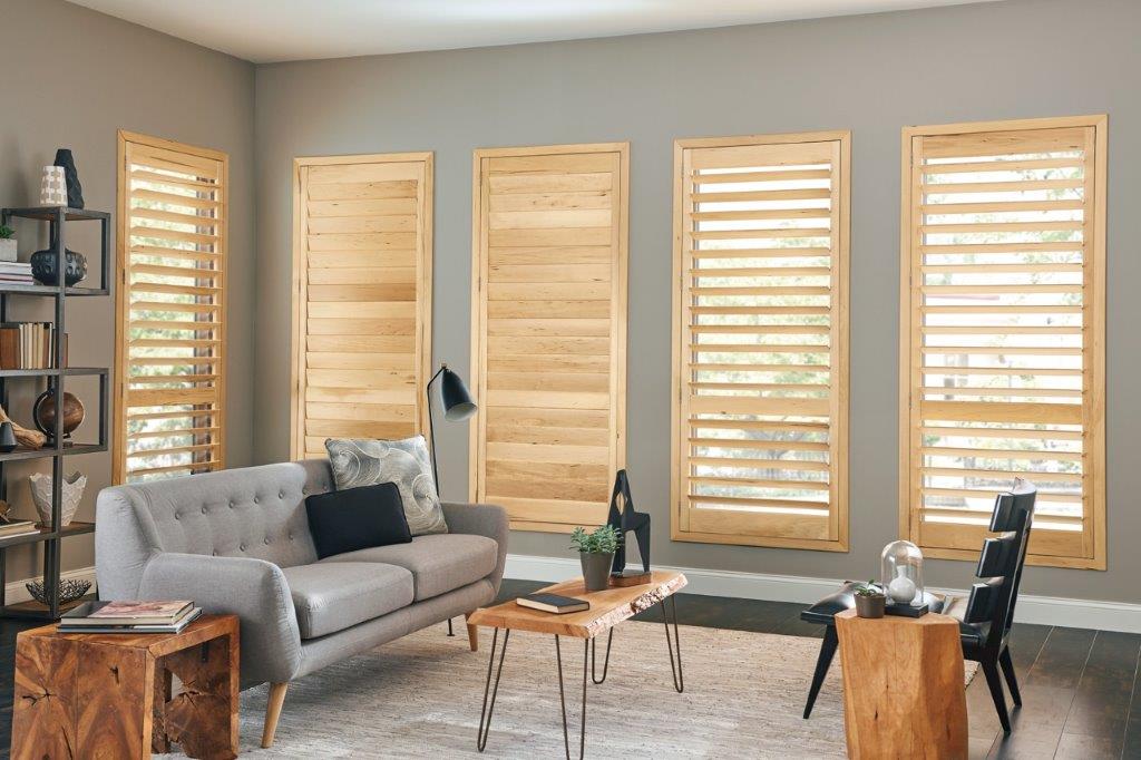GRABER 4 ½ Wood Shutters with Bullnose Z-Frame